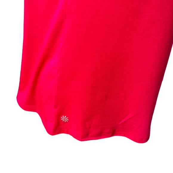 ATHLETA Womens Small Pink Navy Blue Essence CYA Support Mesh Racerback Bra Tank - Picture 7 of 8